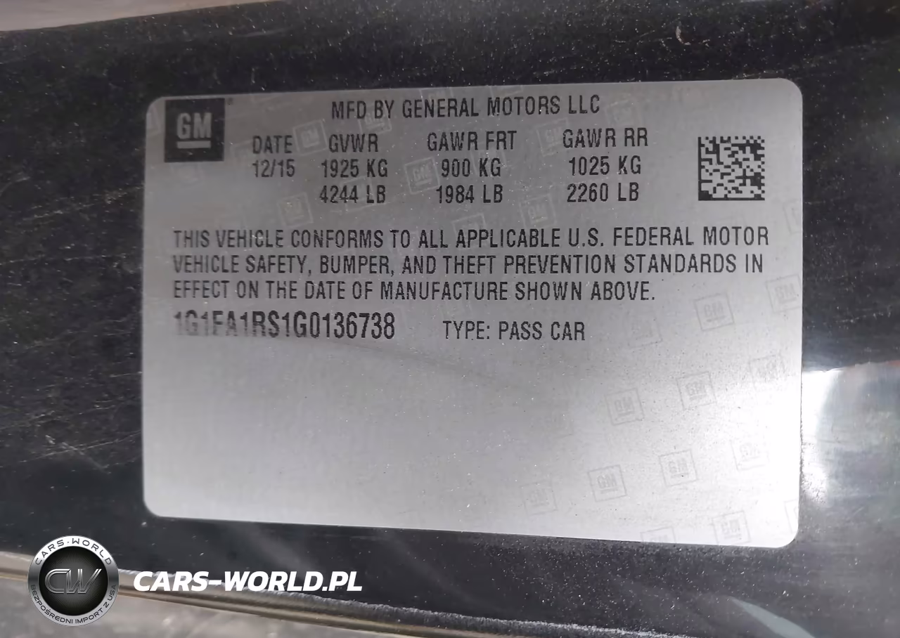 2016 Chevrolet Camaro 1Lt VIN:1G1FA1RS1G0136738 - 9