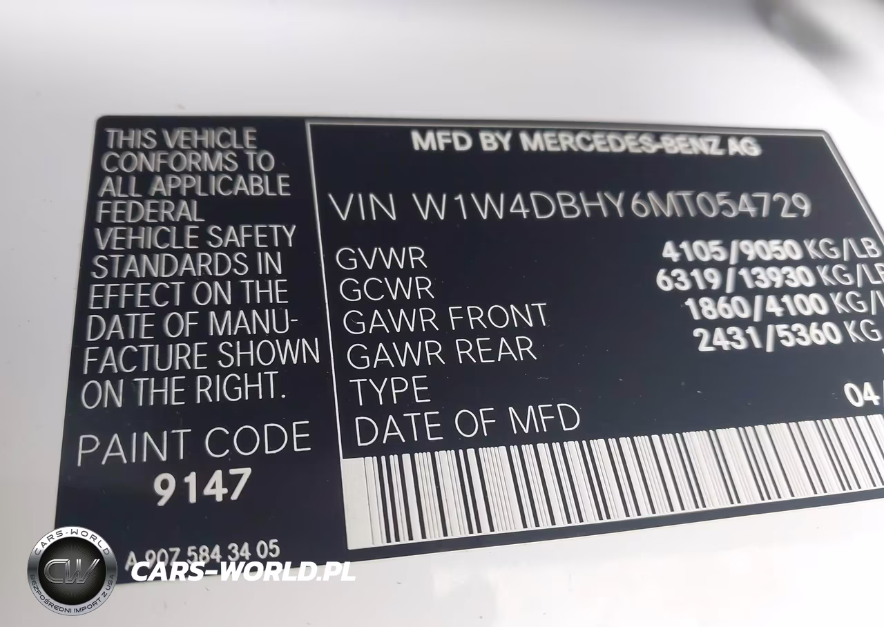 2021 Mercedes-Benz Sprinter 2500 Standard Roof I4 Diesel VIN:W1W4DBHY6MT054729 - 9