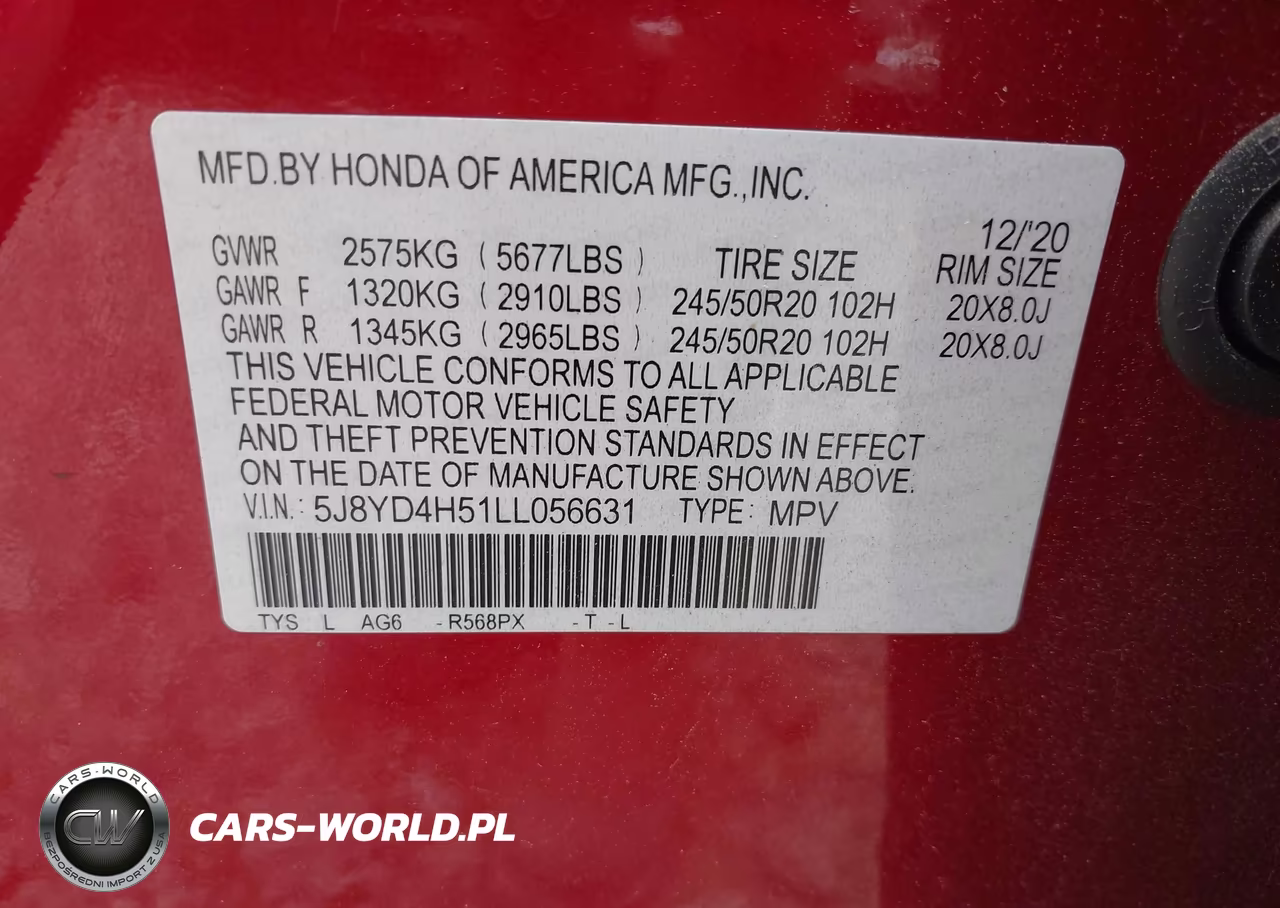 2020 Acura Mdx Technology Package VIN:5J8YD4H51LL056631 - 9