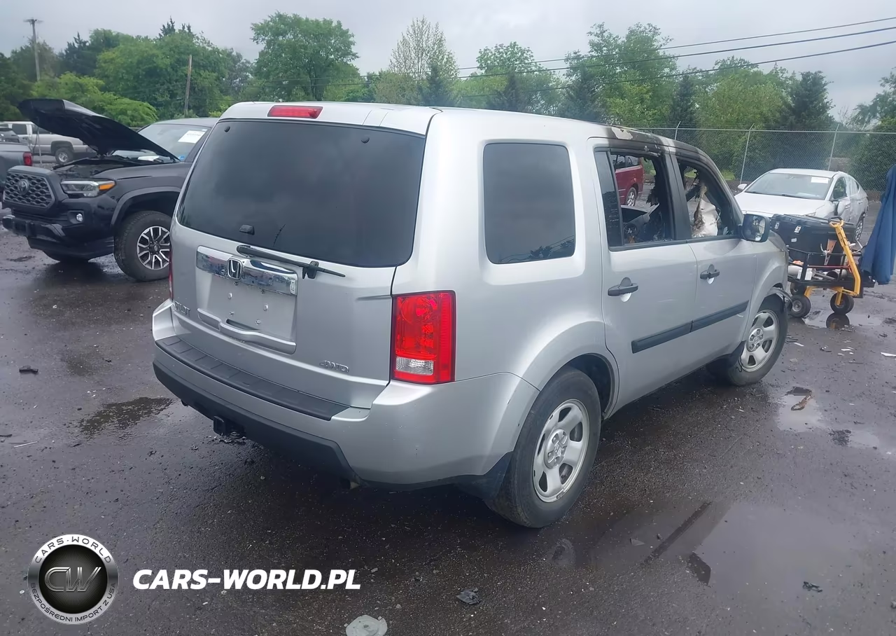 2011 Honda Pilot Lx VIN:5FNYF4H28BB059803 - 4