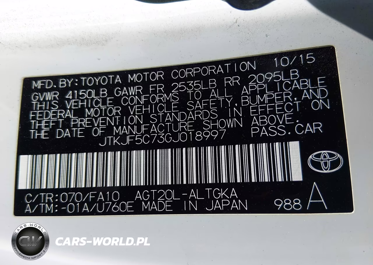 2016 Scion Tc VIN:JTKJF5C73GJ018997 - 9
