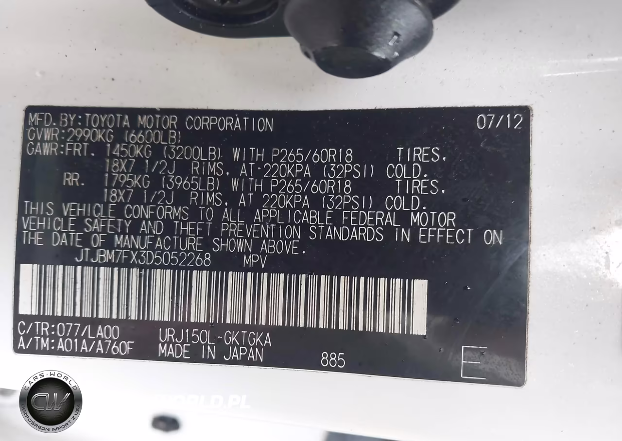 2013 Lexus Gx 460 VIN:JTJBM7FX3D5052268 - 9