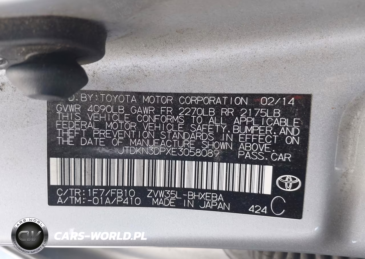 2014 Toyota Prius Plug-In VIN:JTDKN3DPXE3058089 - 9