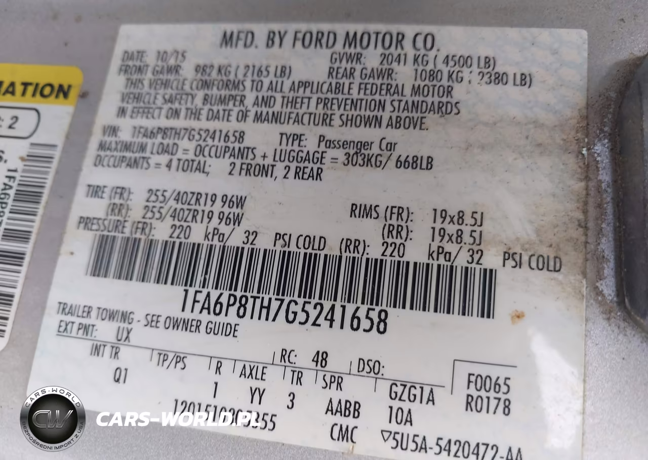 2016 Ford Mustang Ecoboost VIN:1FA6P8TH7G5241658 - 9
