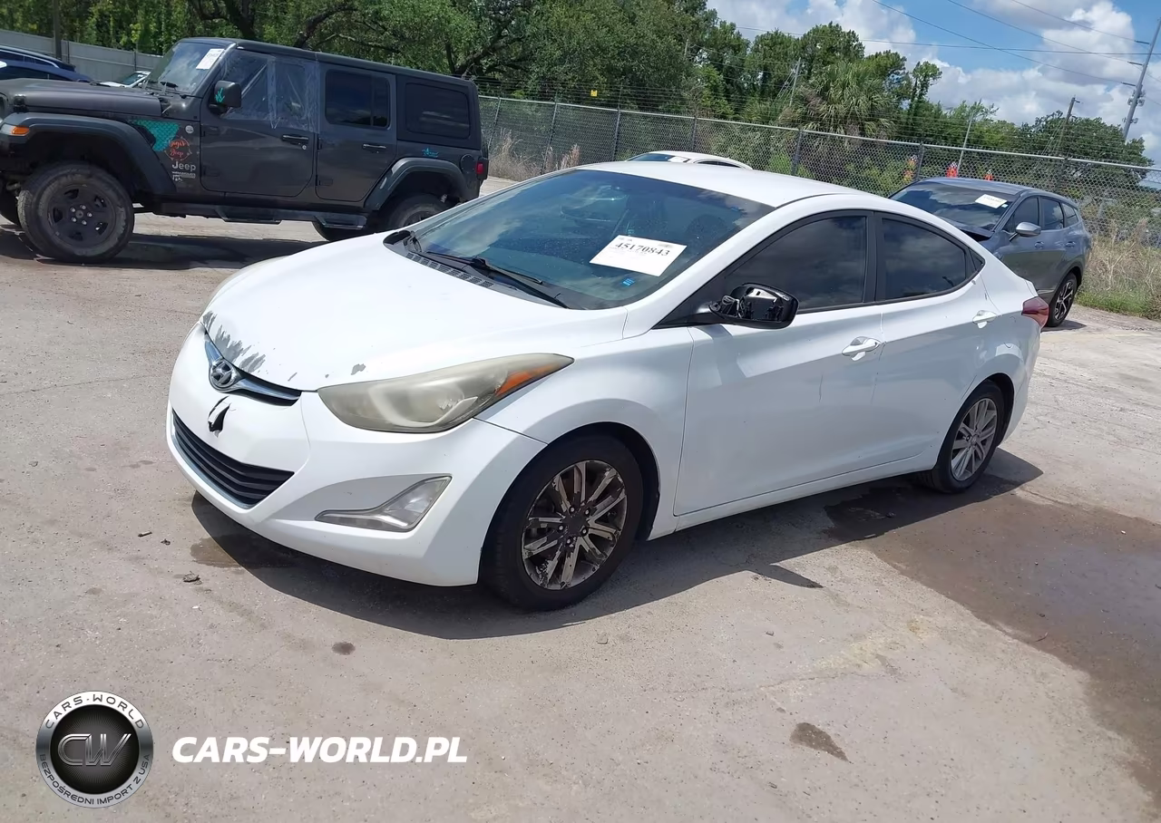 2016 Hyundai Elantra Se VIN:5NPDH4AEXGH704960 - 2