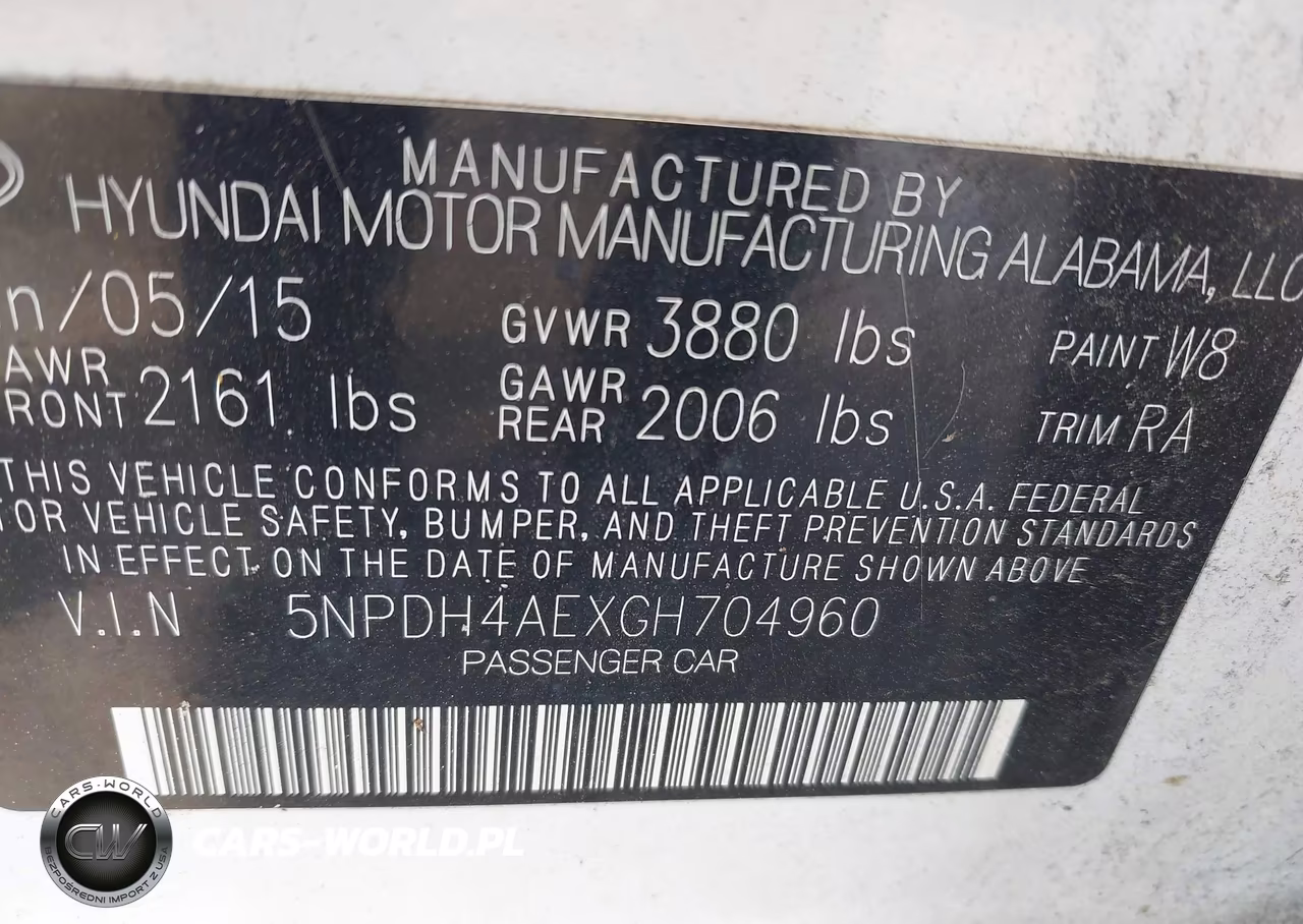 2016 Hyundai Elantra Se VIN:5NPDH4AEXGH704960 - 9