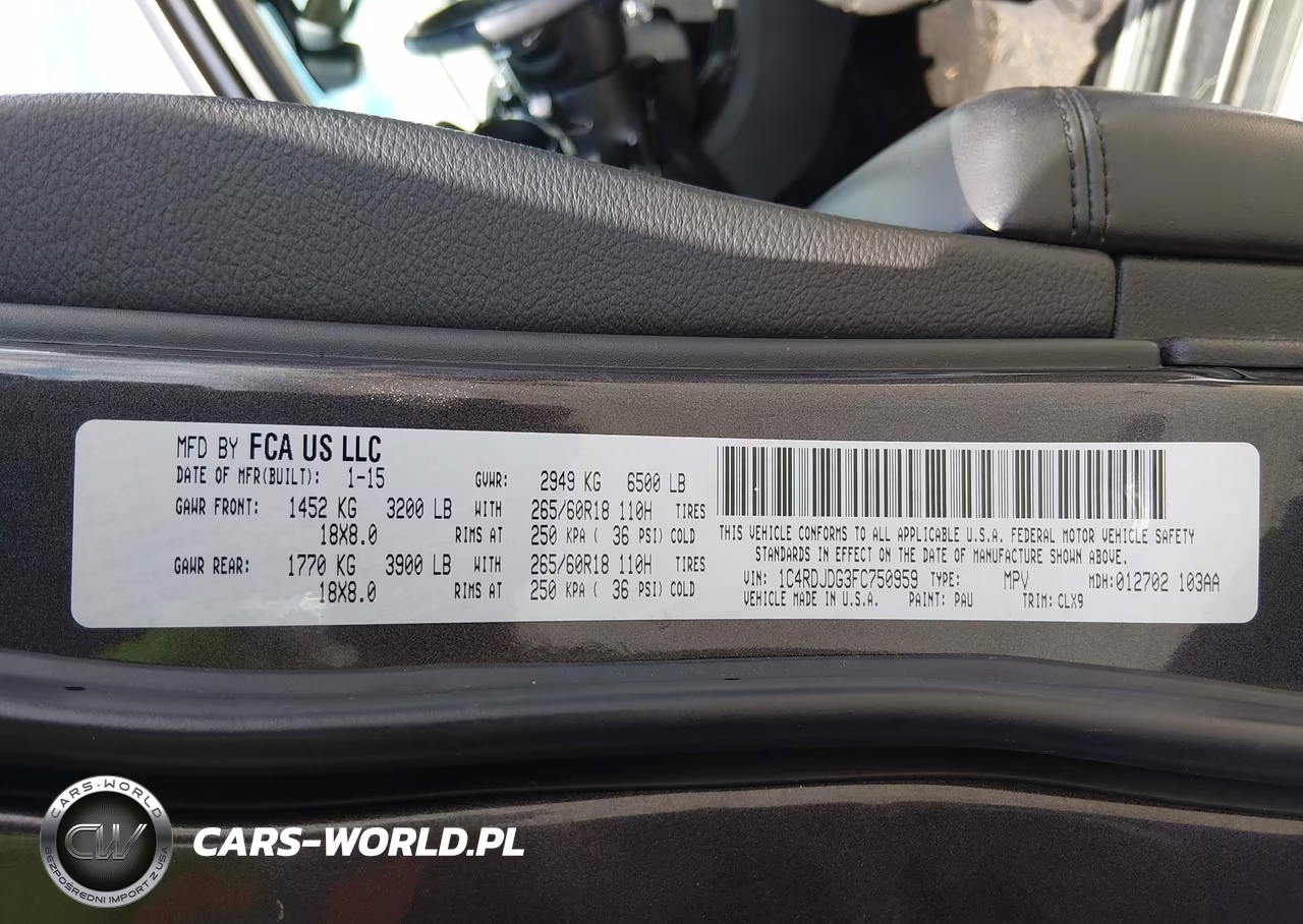 2015 Dodge Durango Limited VIN:1C4RDJDG3FC750959 - 9
