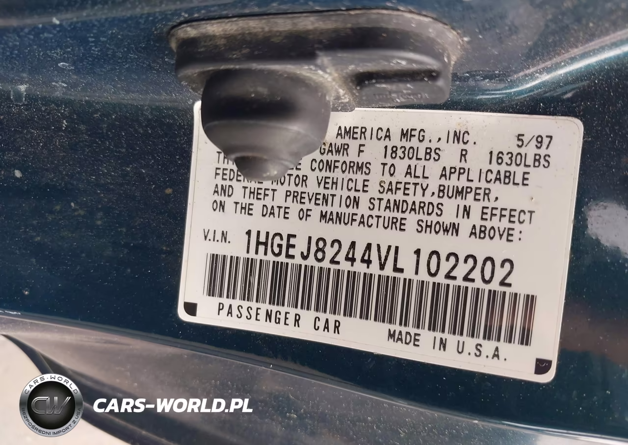 1997 Honda Civic Ex VIN:1HGEJ8244VL102202 - 9