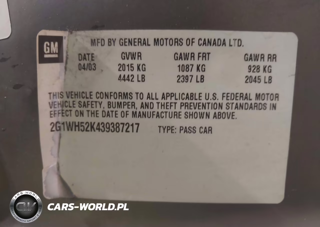 2003 Chevrolet Impala Ls VIN:2G1WH52K439387217 - 9