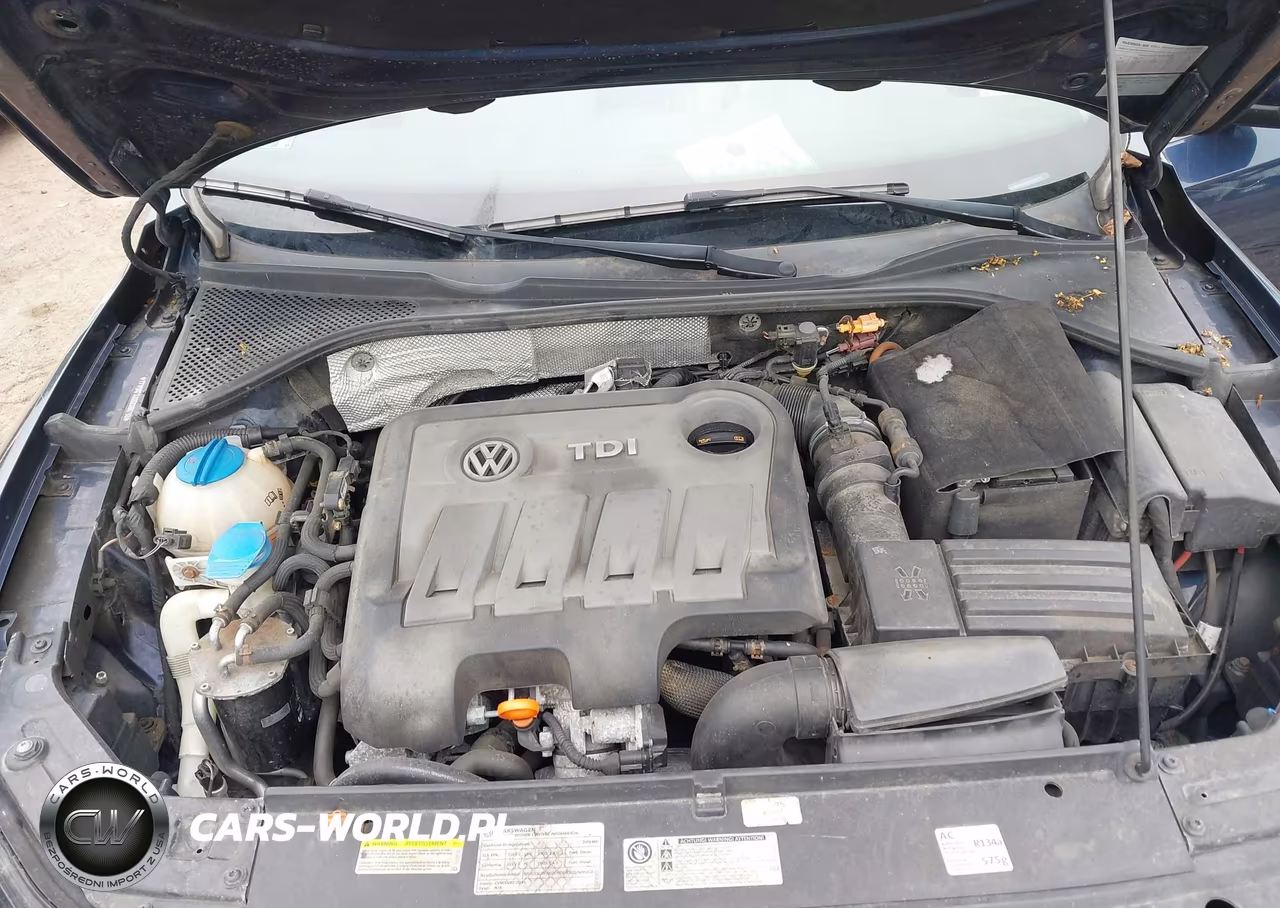 2012 Volkswagen Passat 2.0L Tdi Se VIN:1VWBN7A32CC096788 - 10