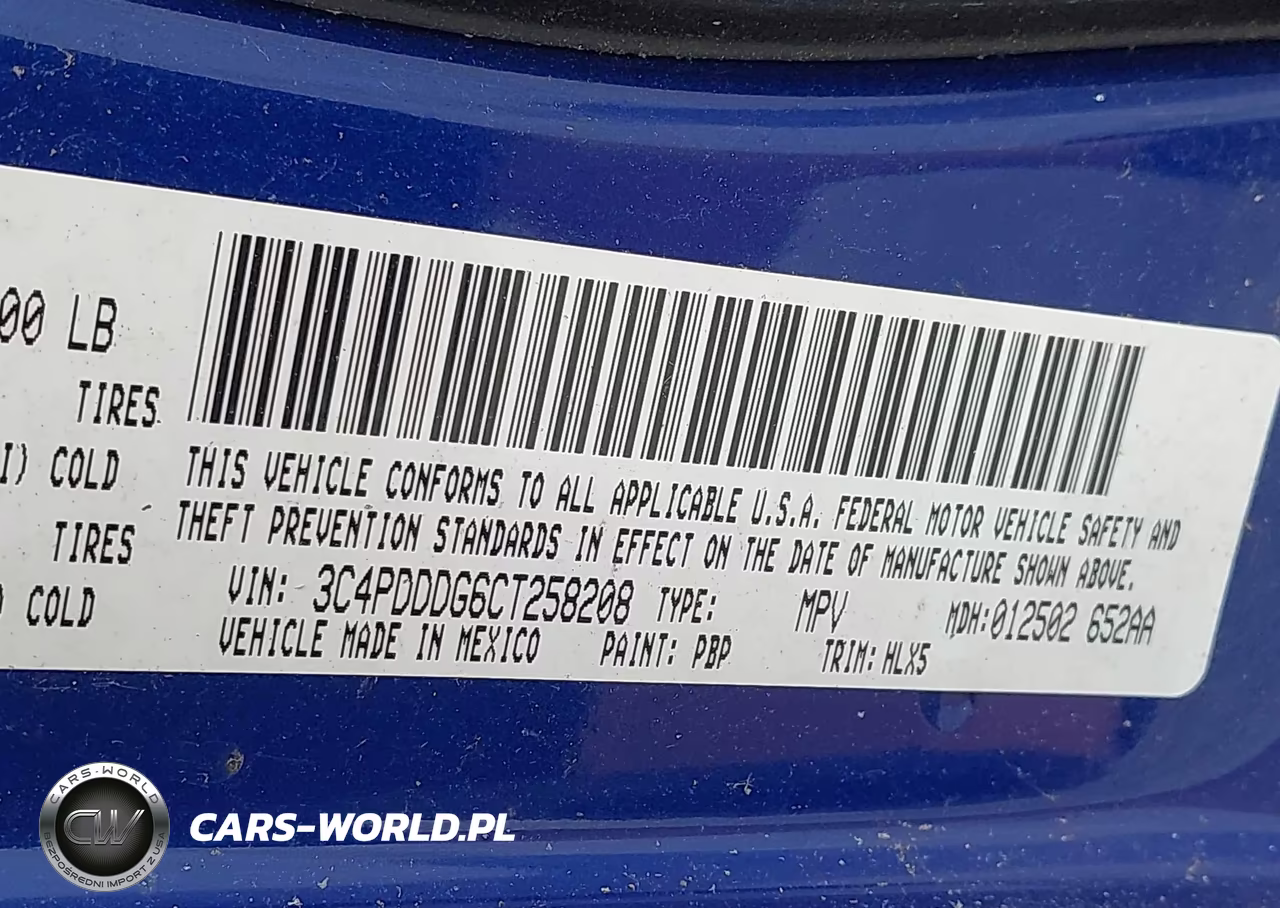 2012 Dodge Journey Crew VIN:3C4PDDDG6CT258208 - 9