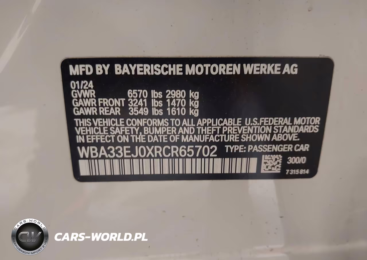 2024 BMW 760I xDrive VIN:WBA33EJ0XRCR65702 - 9
