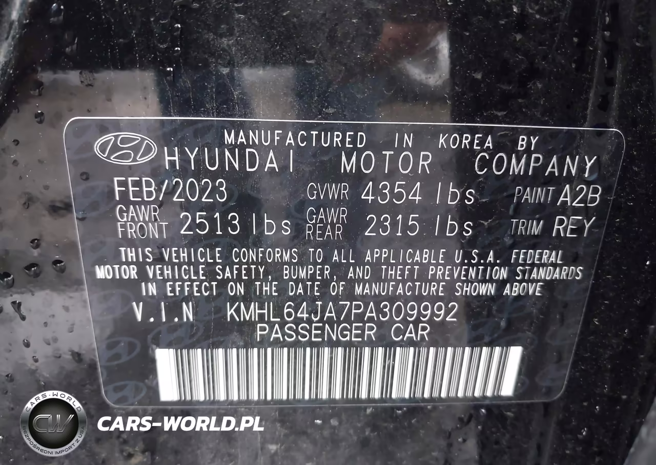 2023 Hyundai Sonata Sel VIN:KMHL64JA7PA309992 - 9