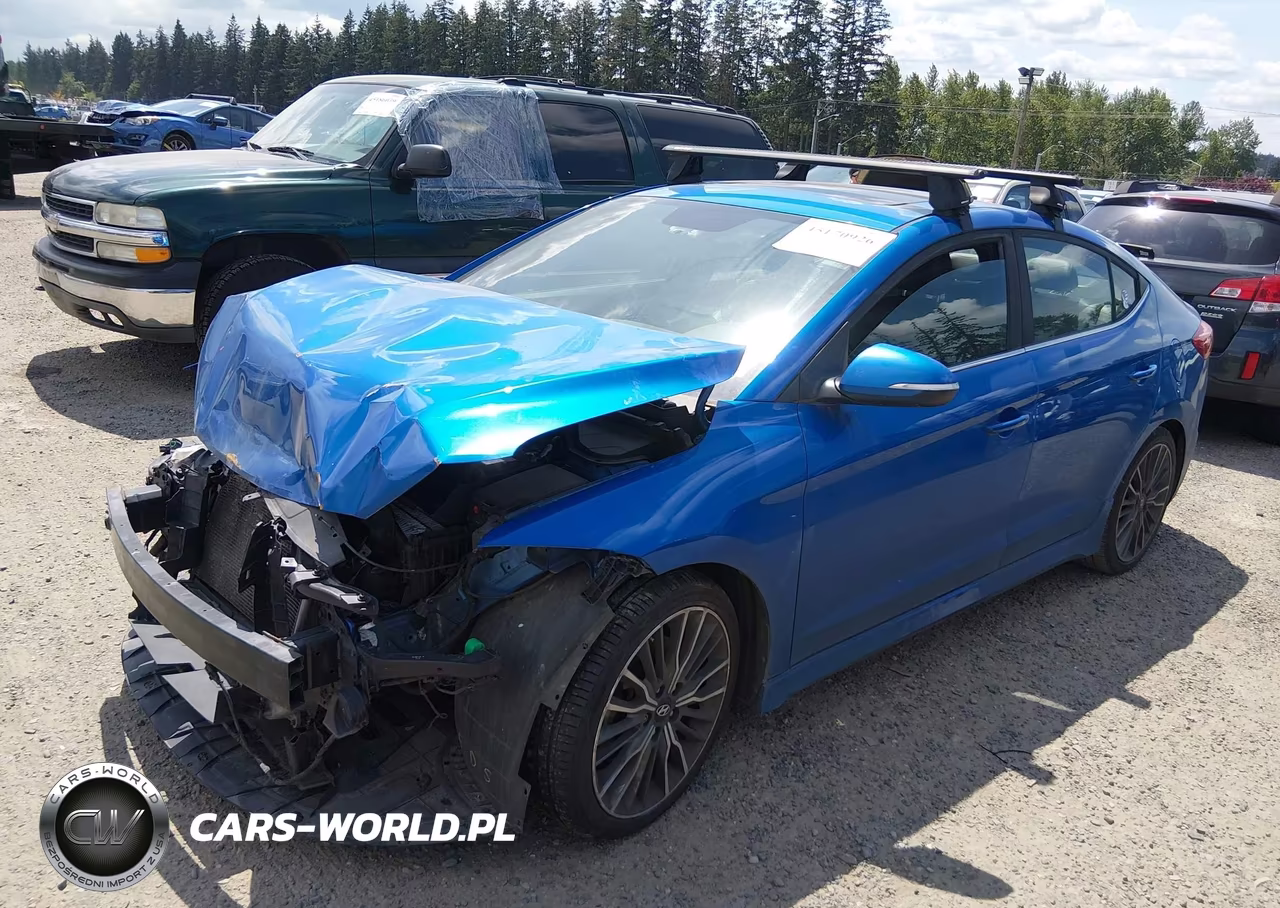 2018 Hyundai Elantra Sport VIN:KMHD04LB7JU451826 - 2