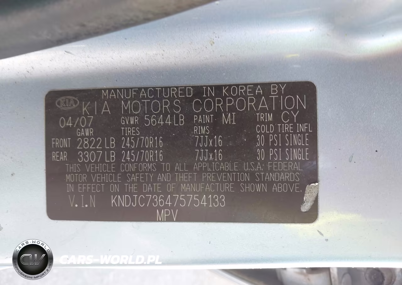 2007 Kia Sorento Ex VIN:KNDJC736475754133 - 9
