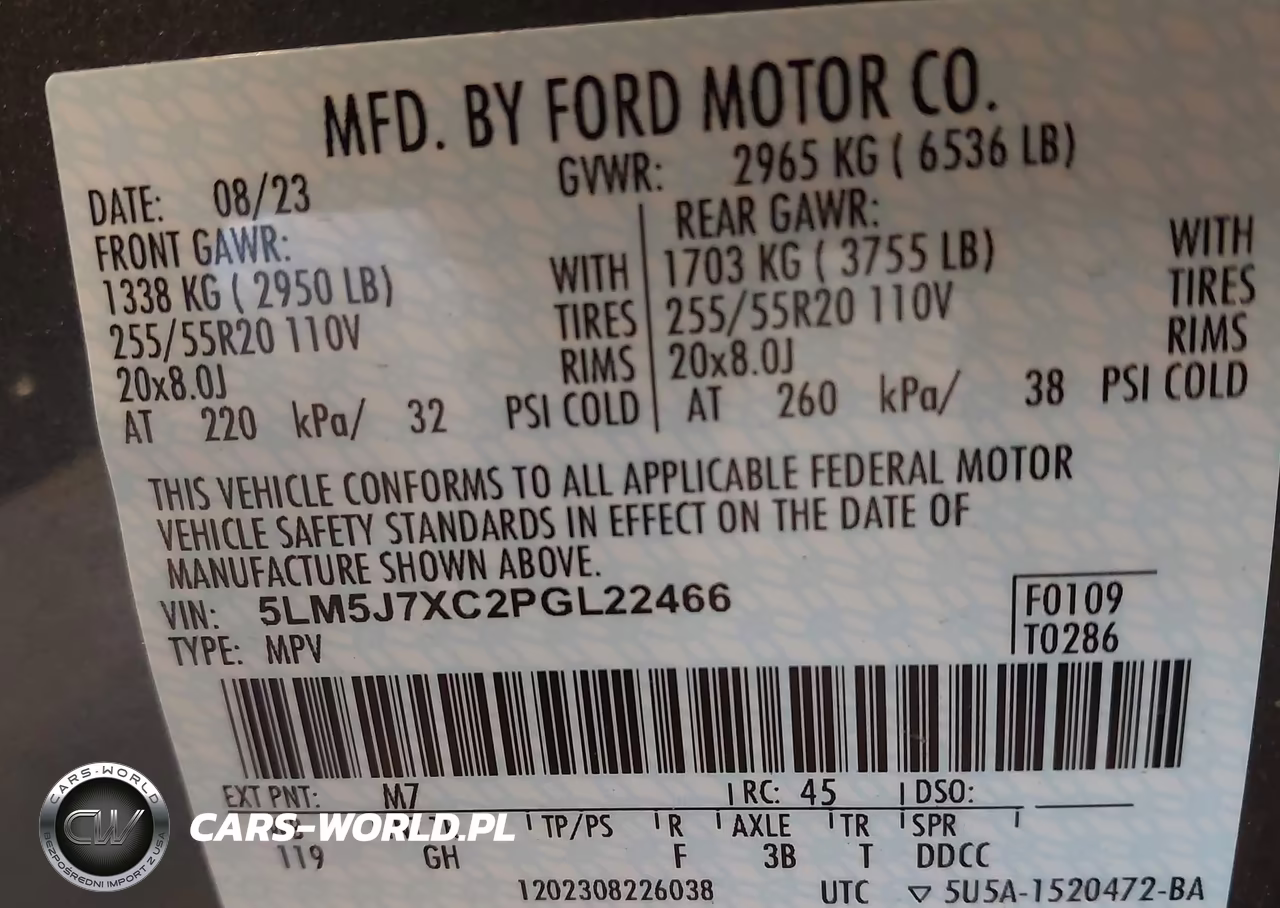 2023 Lincoln Aviator Reserve VIN:5LM5J7XC2PGL22466 - 9