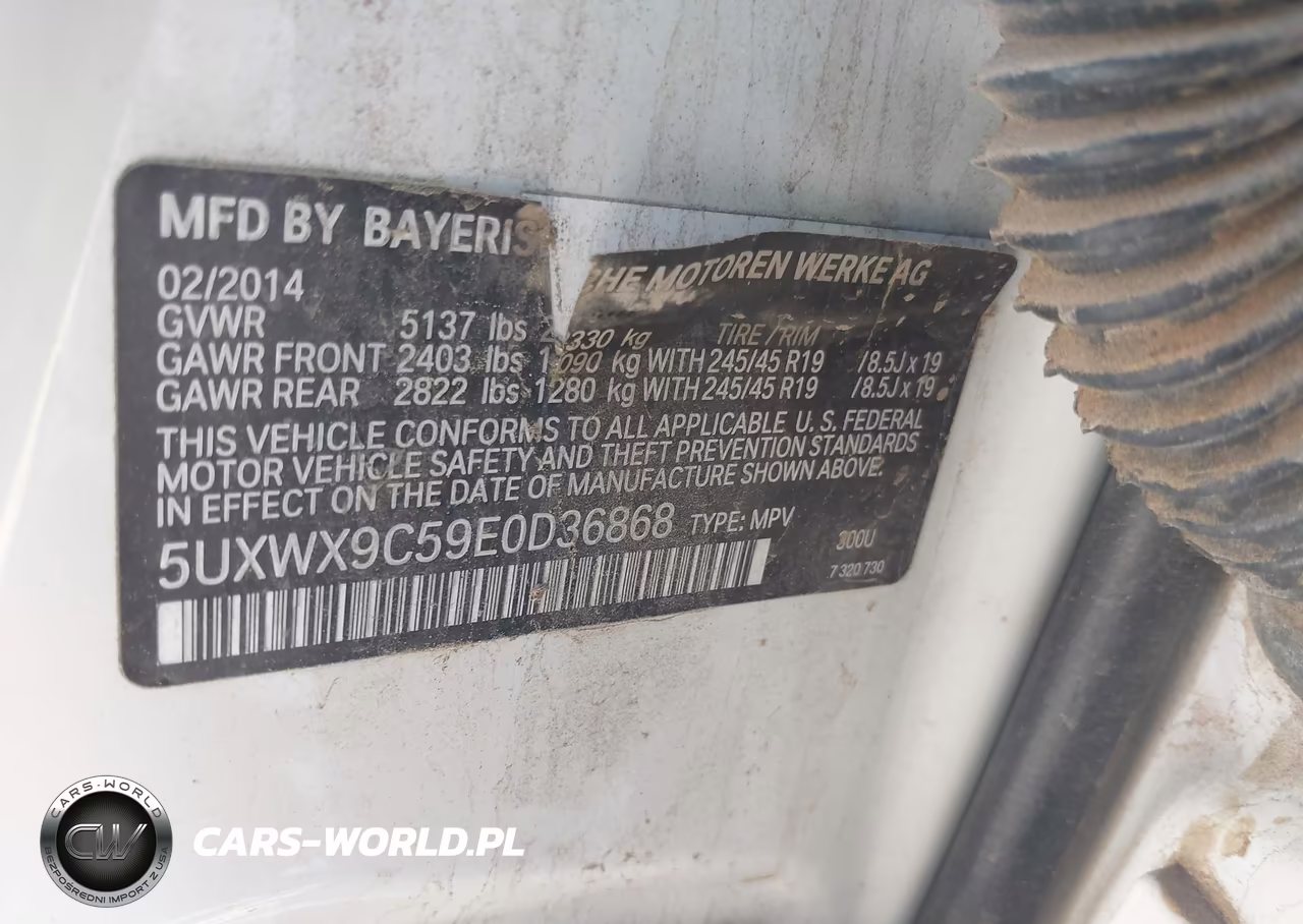 2014 BMW X3 xDrive28I VIN:5UXWX9C59E0D36868 - 9