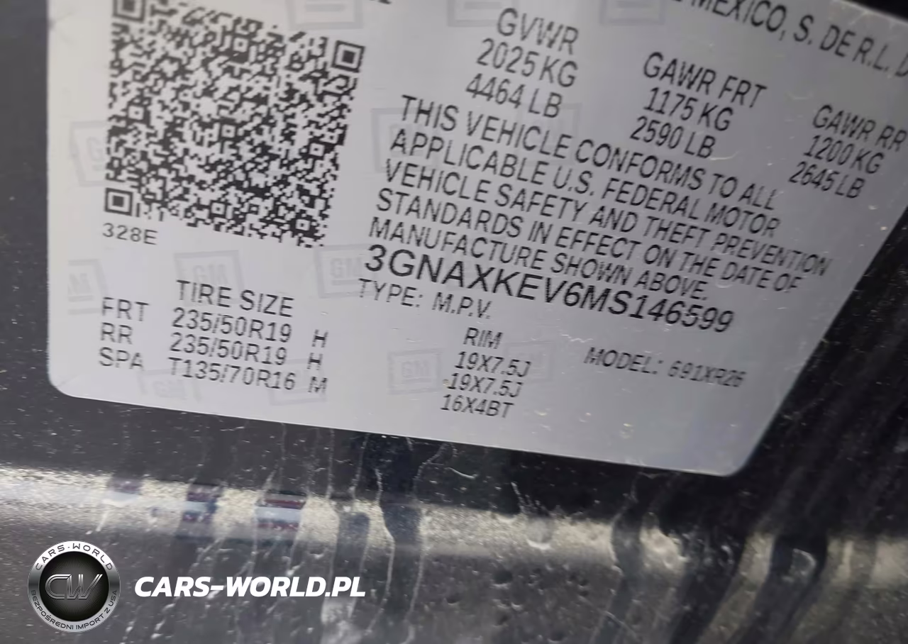 2021 Chevrolet Equinox Fwd Lt VIN:3GNAXKEV6MS146599 - 9