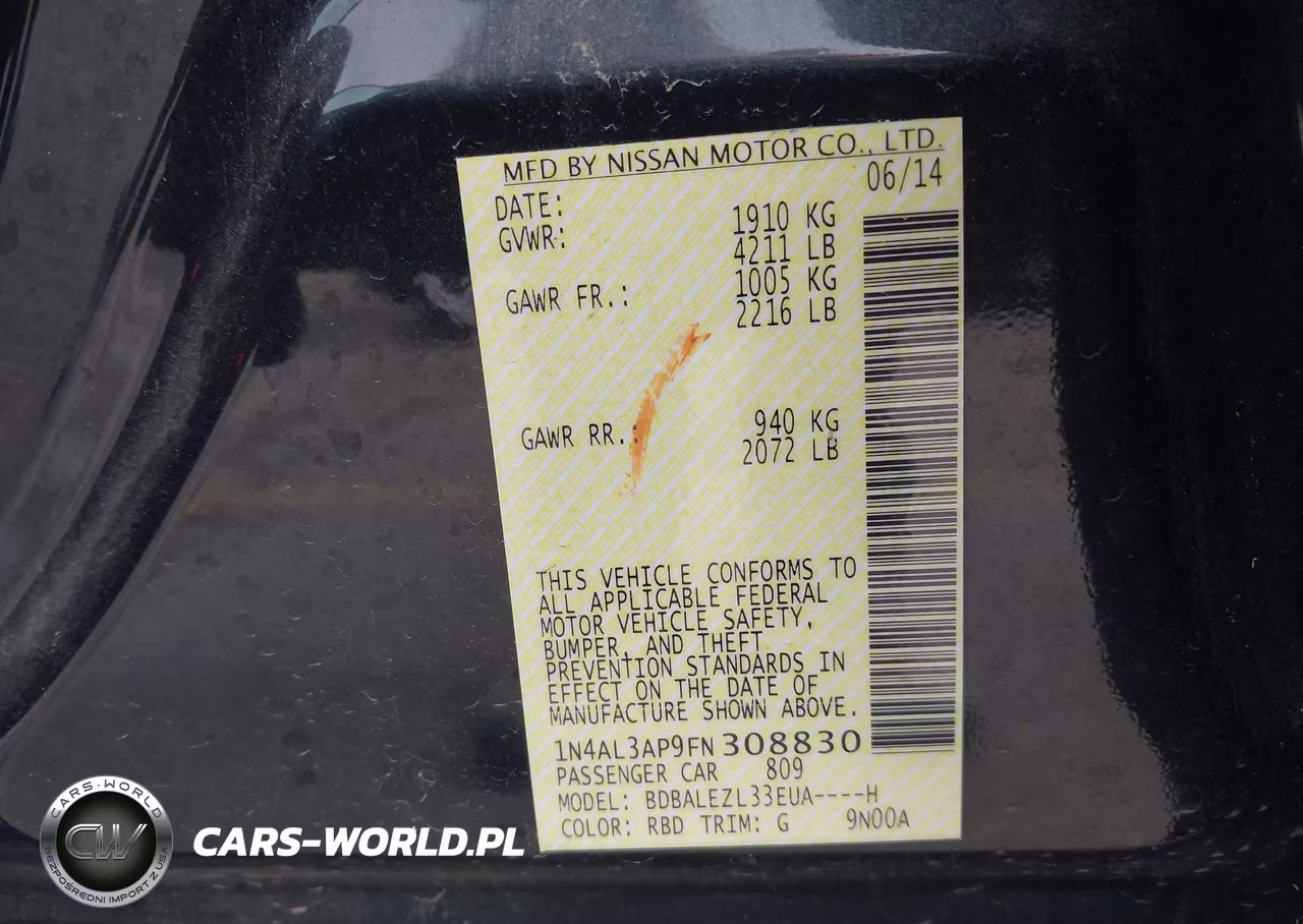 2015 Nissan Altima 2.5 S VIN:1N4AL3AP9FN308830 - 9