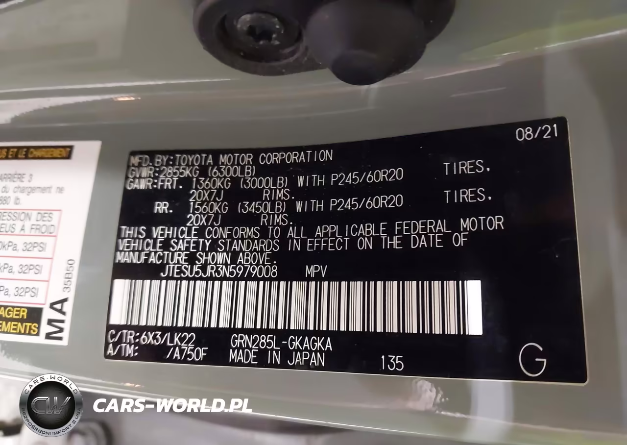 2022 Toyota 4Runner Trd Sport VIN:JTESU5JR3N5979008 - 9