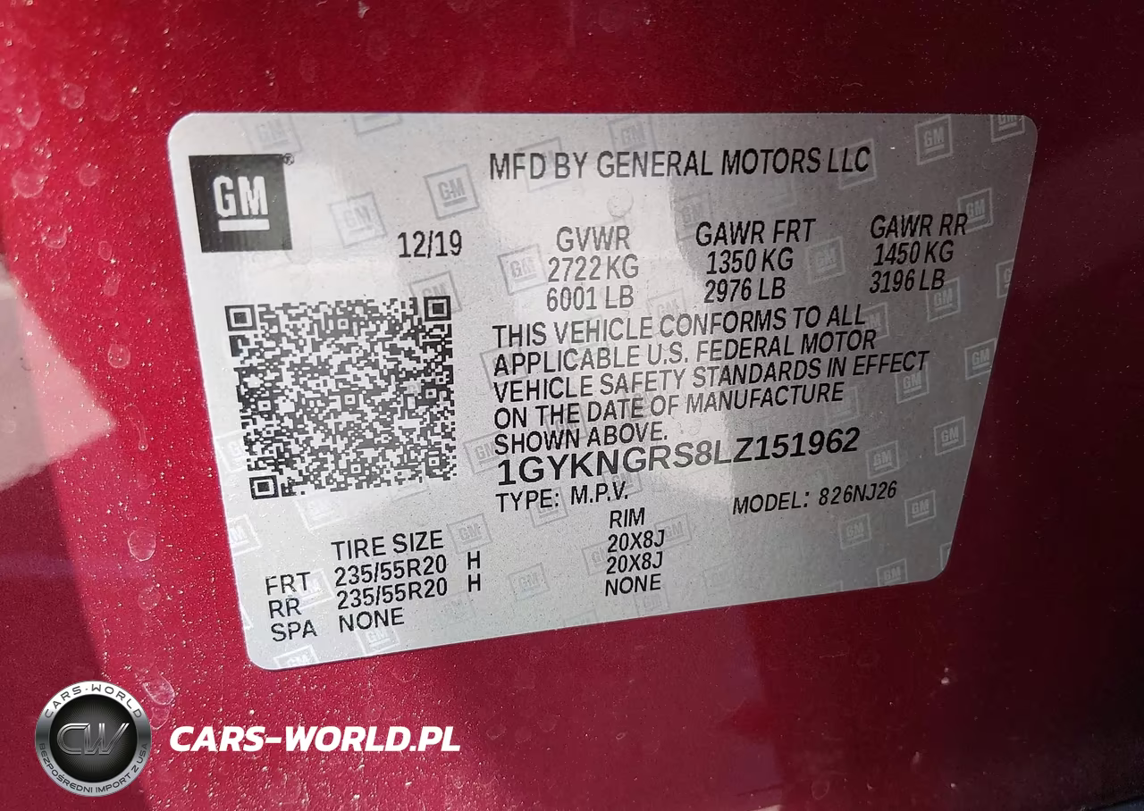 2020 Cadillac Xt5 Sport VIN:1GYKNGRS8LZ151962 - 9
