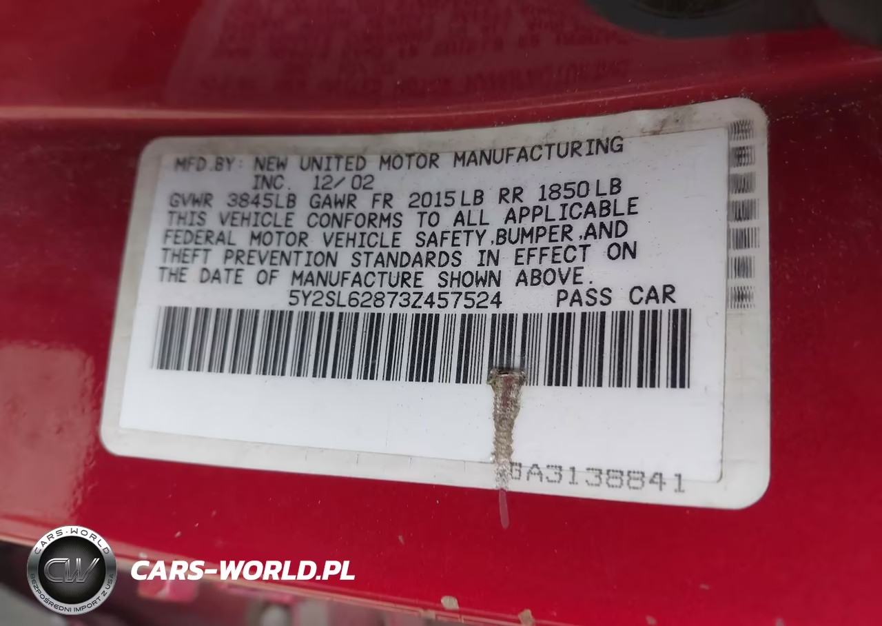 2003 Pontiac Vibe VIN:5Y2SL62873Z457524 - 9