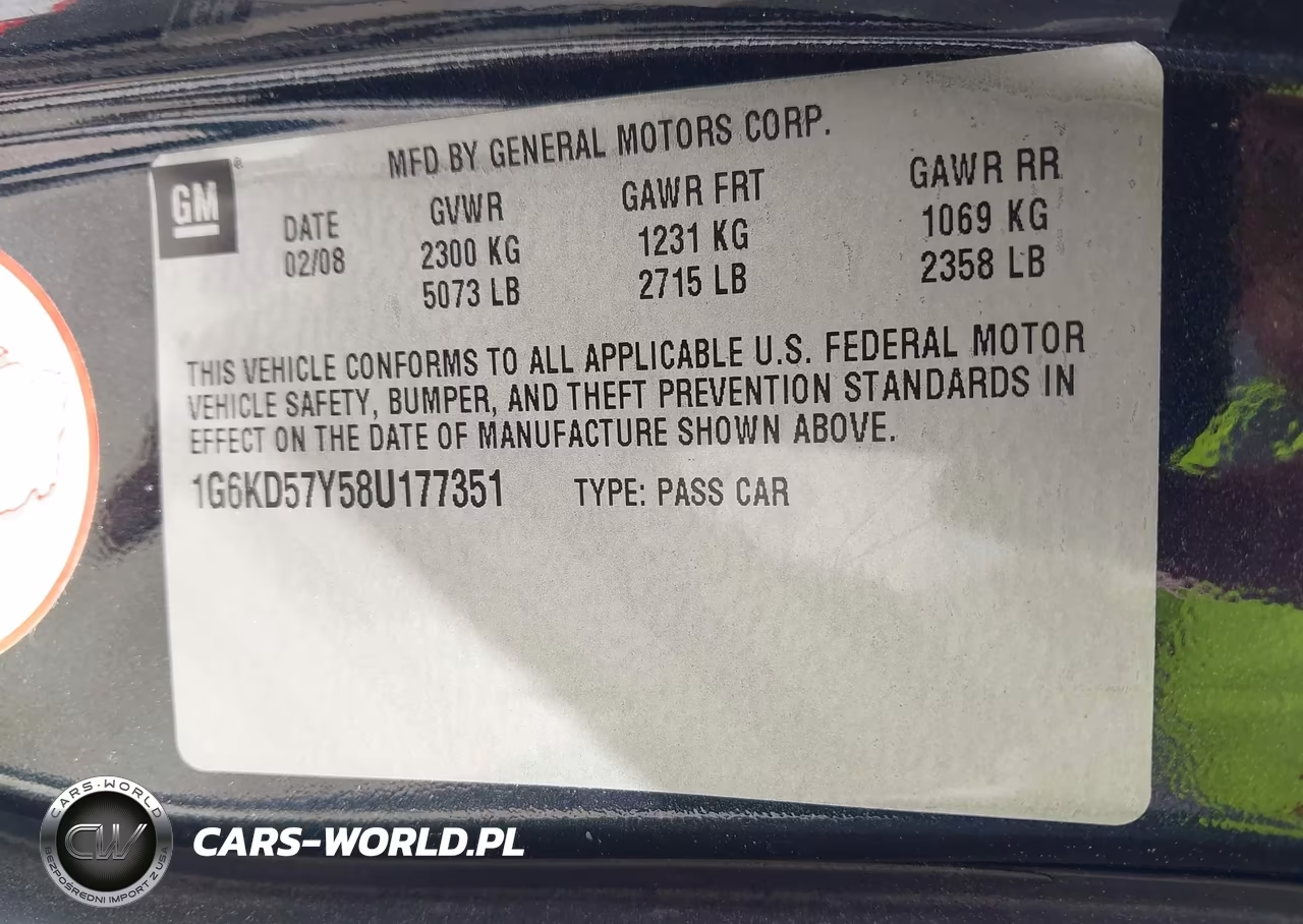 2008 Cadillac Dts 1Sd VIN:1G6KD57Y58U177351 - 9