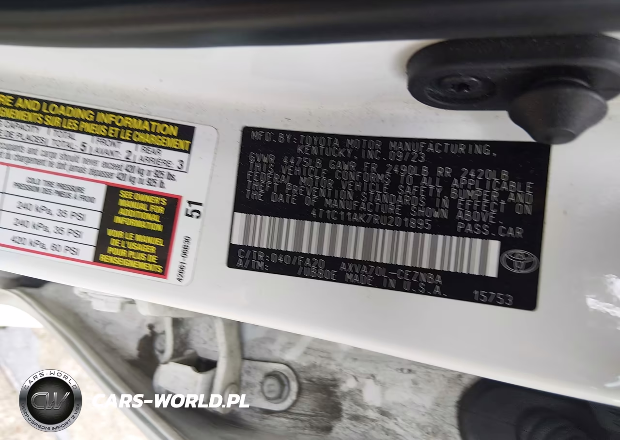 2024 Toyota Camry Le VIN:4T1C11AK7RU201895 - 9