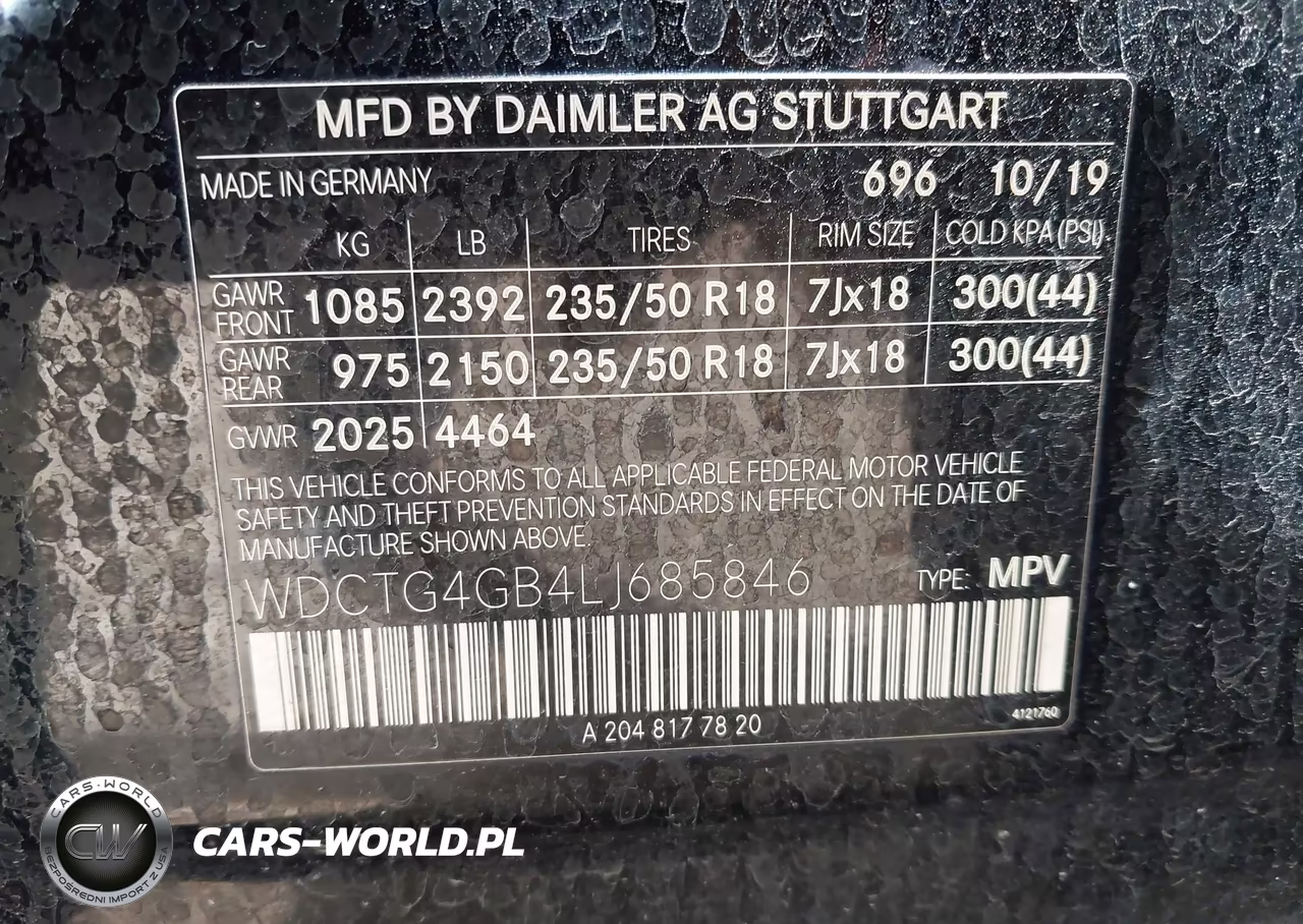 2020 Mercedes-Benz Gla 250 4Matic VIN:WDCTG4GB4LJ685846 - 9