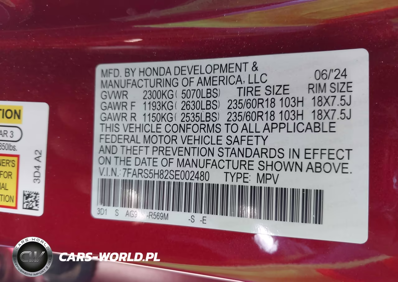 2025 Honda Cr-V Hybrid Sport-L VIN:7FARS5H82SE002480 - 9