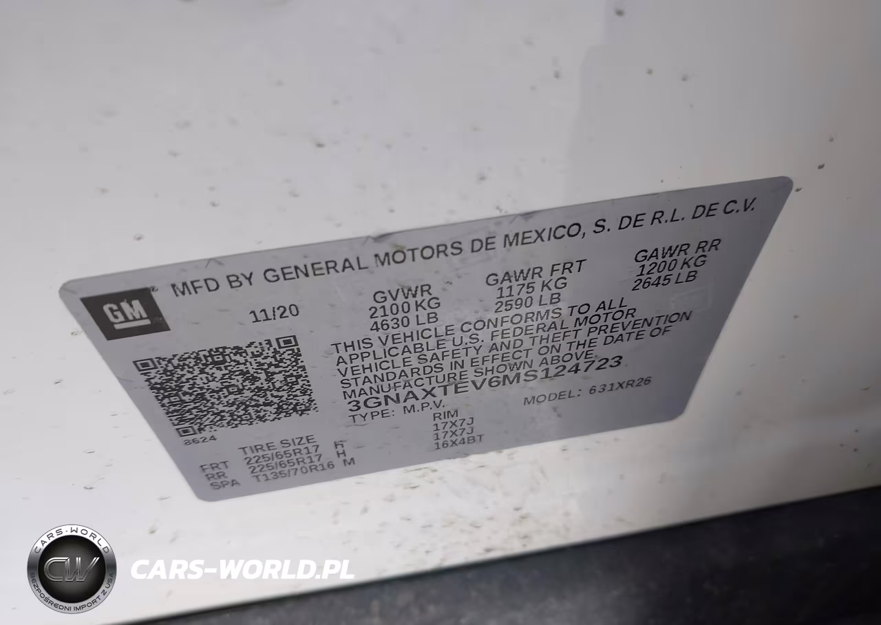 2021 Chevrolet Equinox Awd 2Fl VIN:3GNAXTEV6MS124723 - 9
