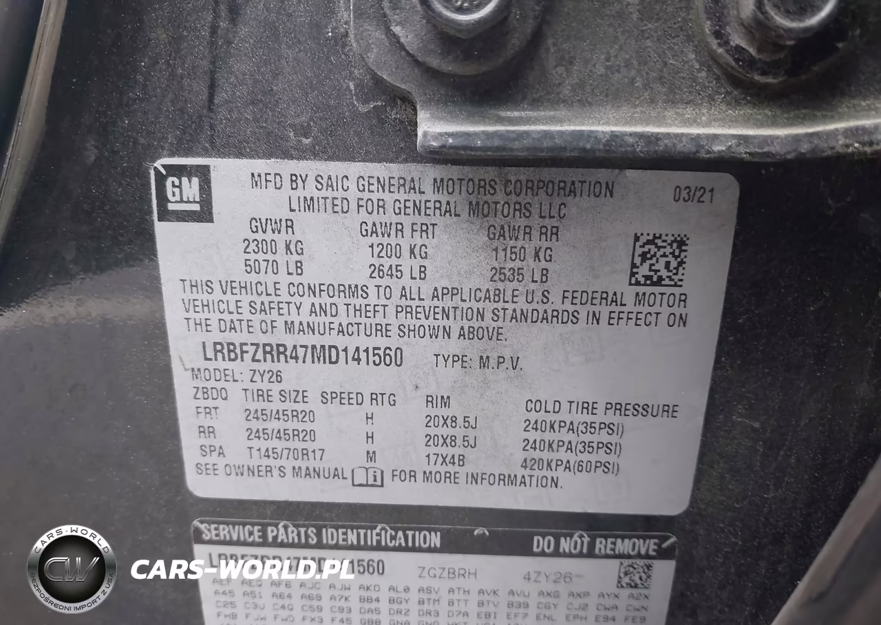 2021 Buick Envision Fwd Avenir VIN:LRBFZRR47MD141560 - 9
