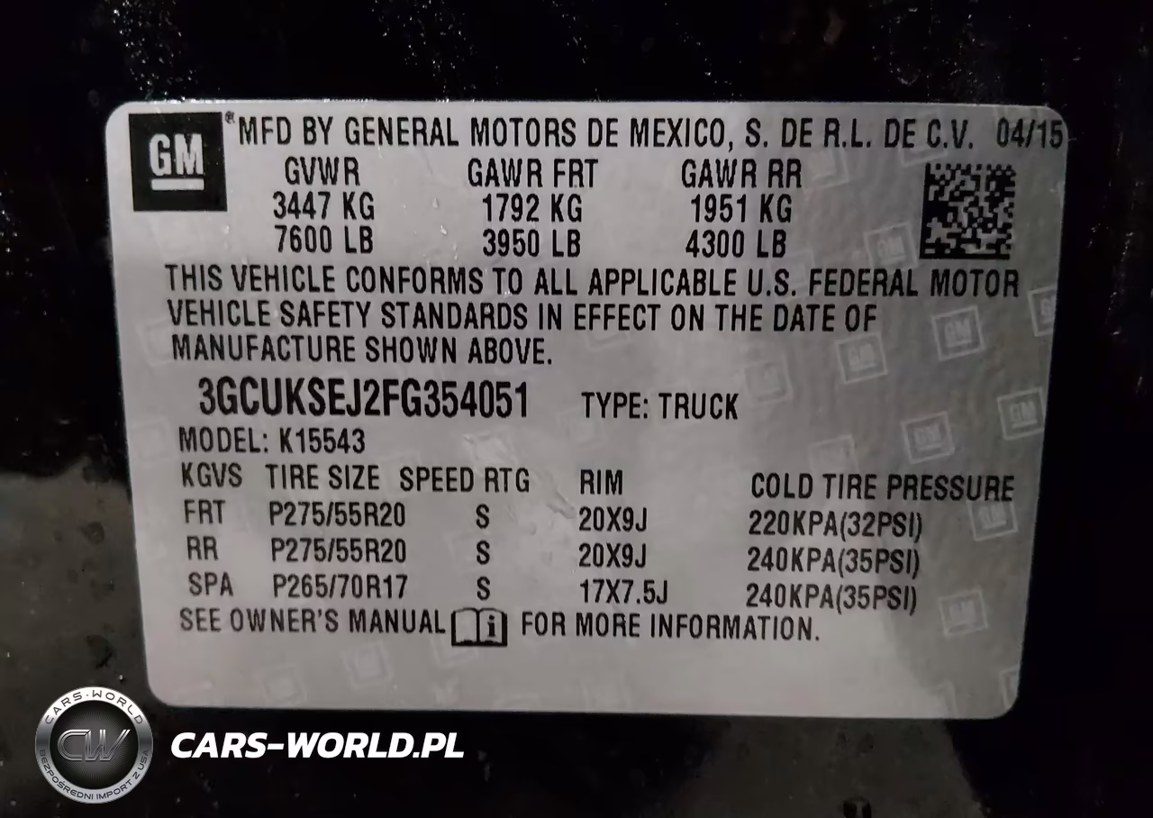 2015 Chevrolet Silverado 1500 1Lz VIN:3GCUKSEJ2FG354051 - 9