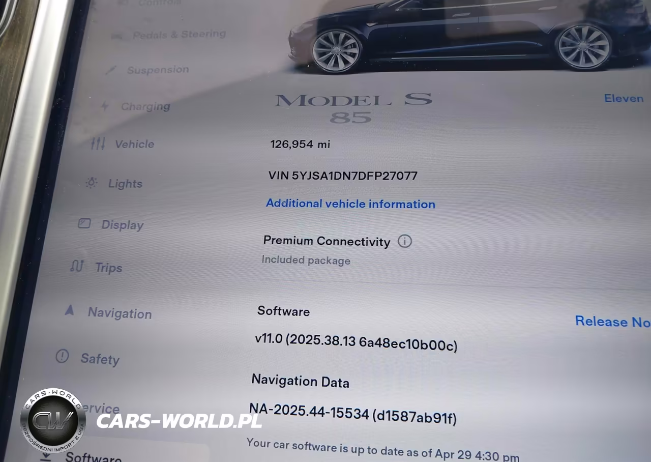 2013 Tesla Model S VIN:5YJSA1DN7DFP27077 - 15