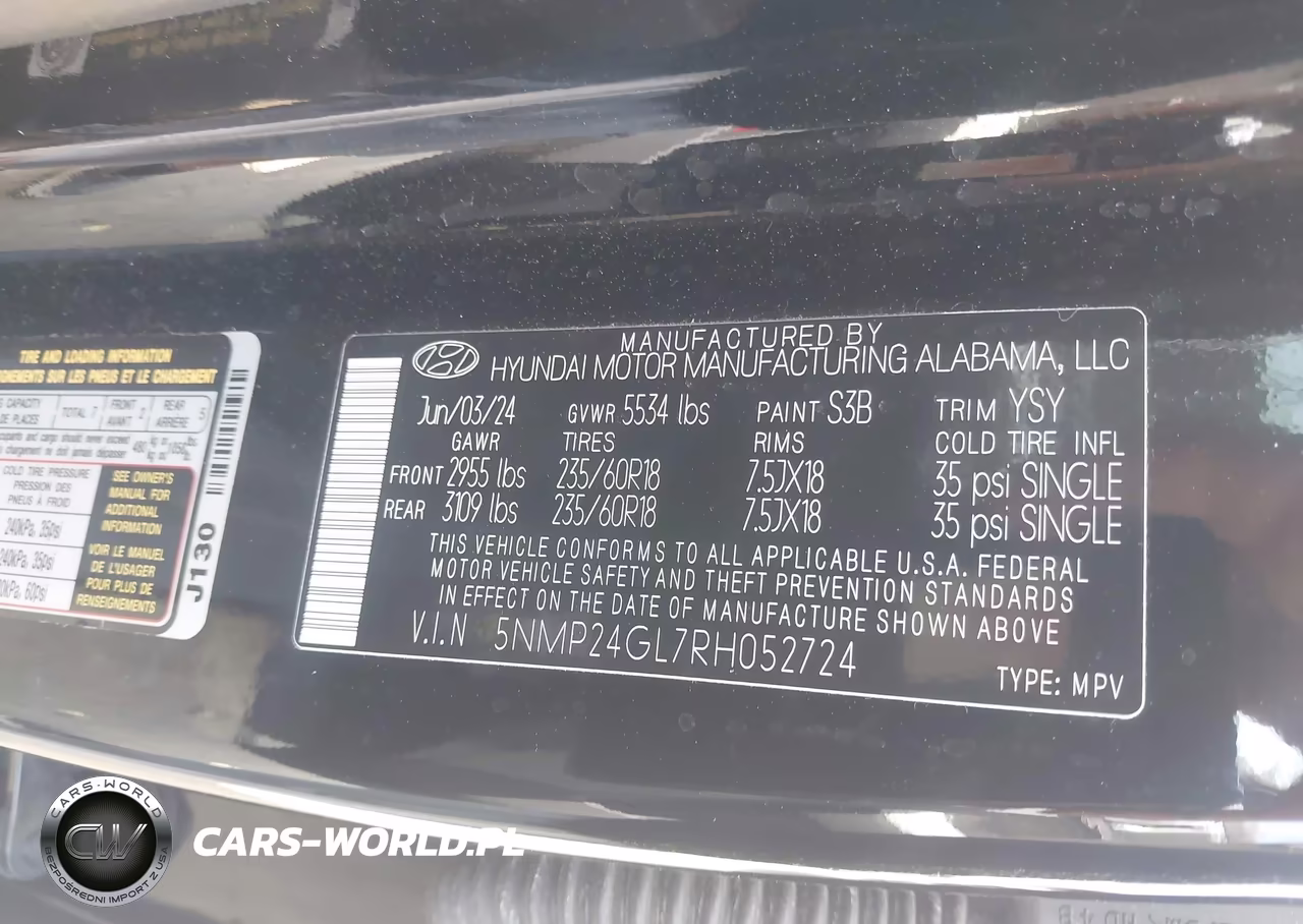 2024 Hyundai Santa Fe Sel VIN:5NMP24GL7RH052724 - 9