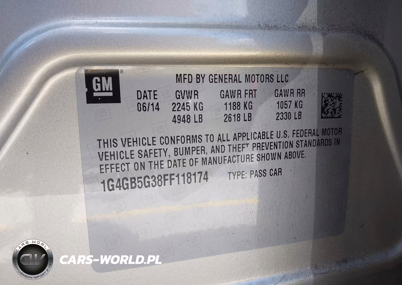 2015 Buick Lacrosse Leather VIN:1G4GB5G38FF118174 - 9
