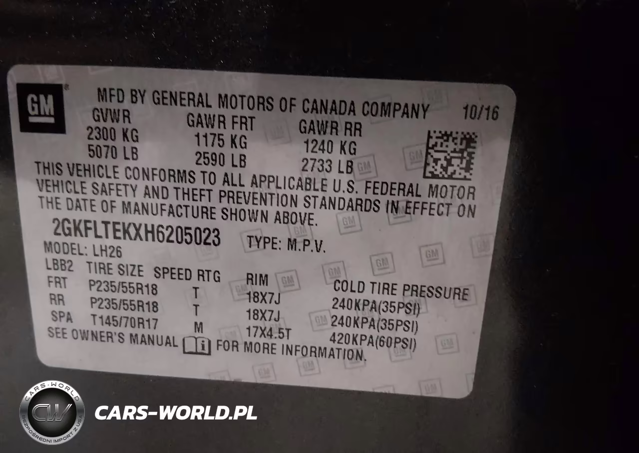 2017 GMC Terrain Sle-2 VIN:2GKFLTEKXH6205023 - 9