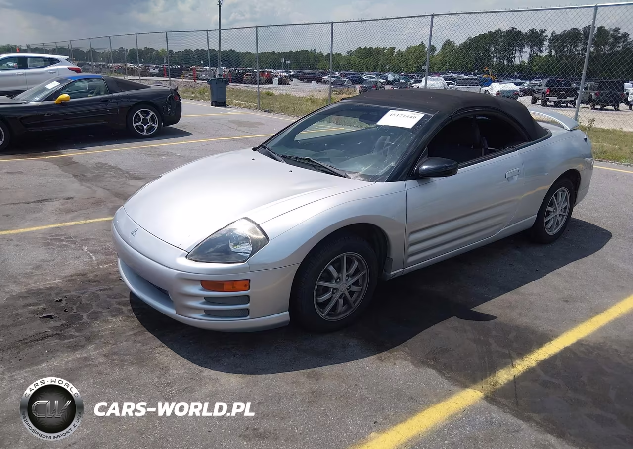 2002 Mitsubishi Eclipse Spyder Gs VIN:4A3AE45G62E057504 - 2