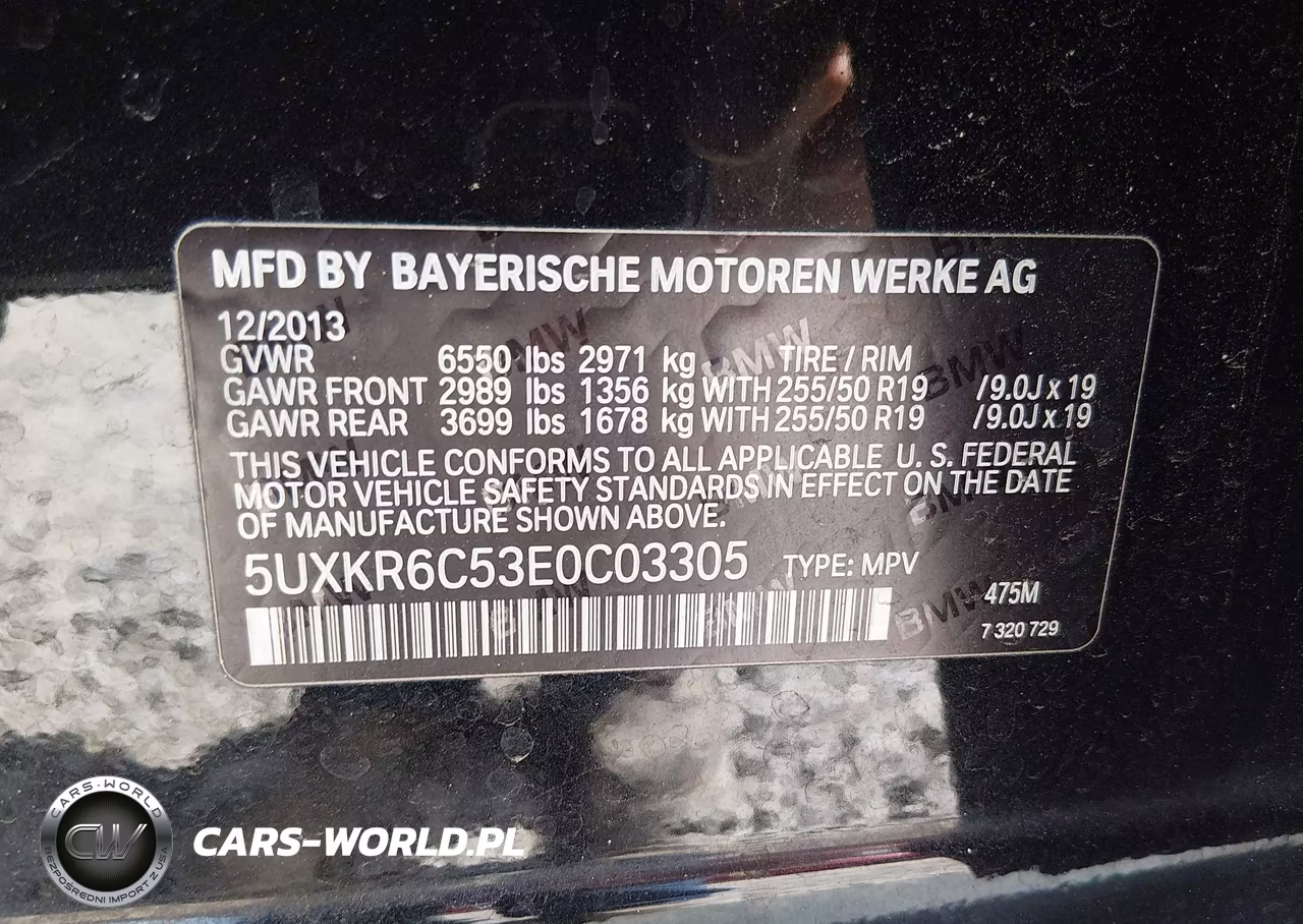 2014 BMW X5 xDrive50I VIN:5UXKR6C53E0C03305 - 9