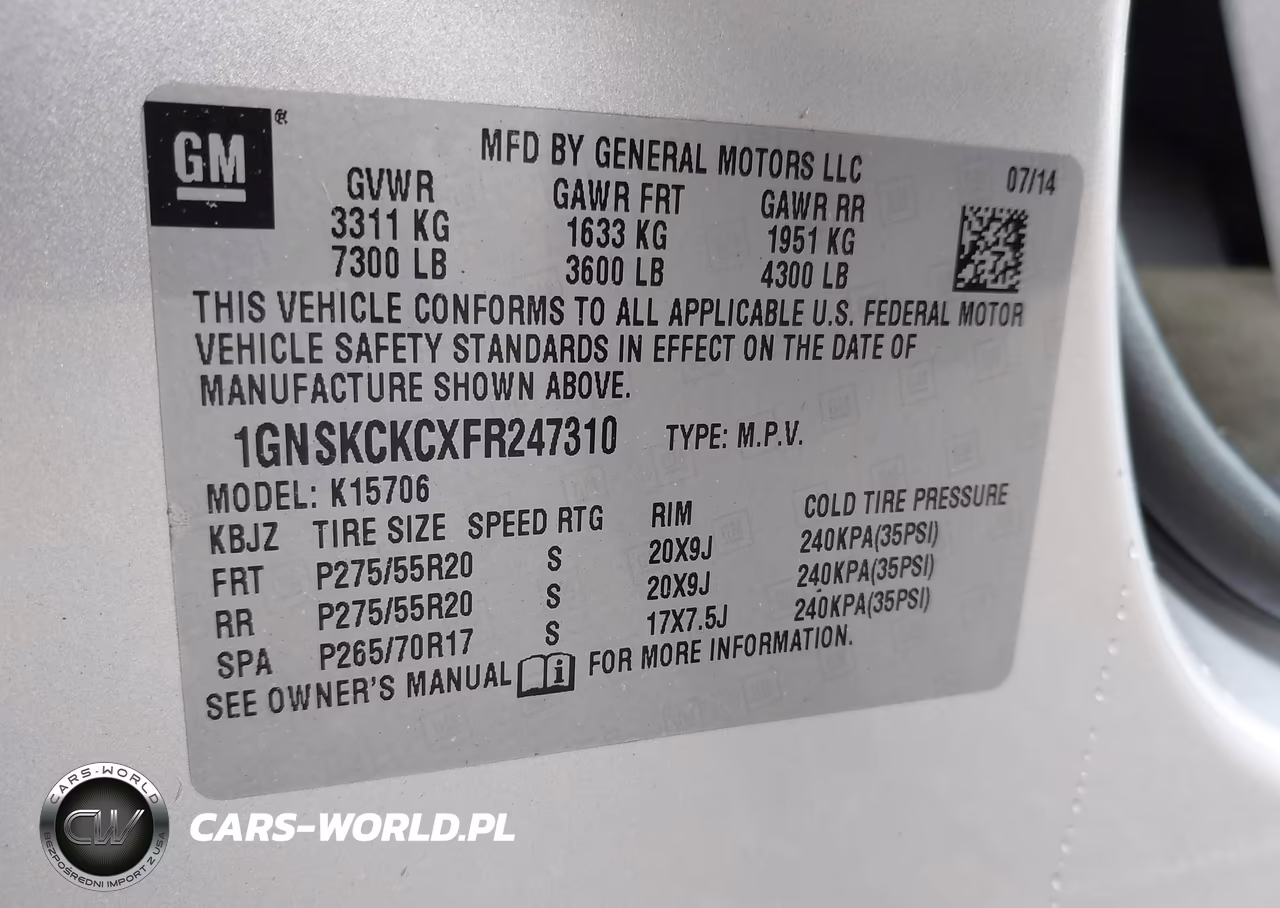 2015 Chevrolet Tahoe Ltz VIN:1GNSKCKCXFR247310 - 9