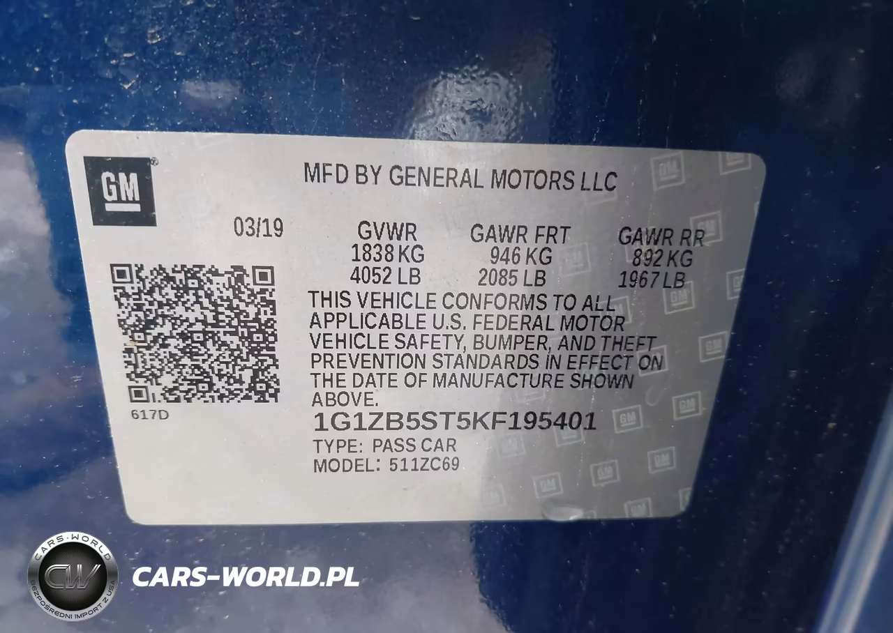 2019 Chevrolet Malibu 1Ls VIN:1G1ZB5ST5KF195401 - 9