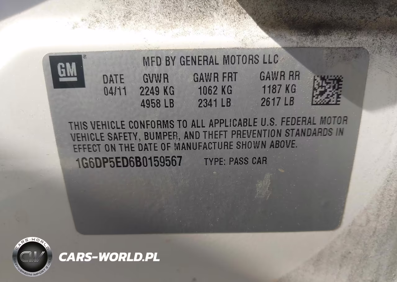 2011 Cadillac Cts Premium VIN:1G6DP5ED6B0159567 - 9