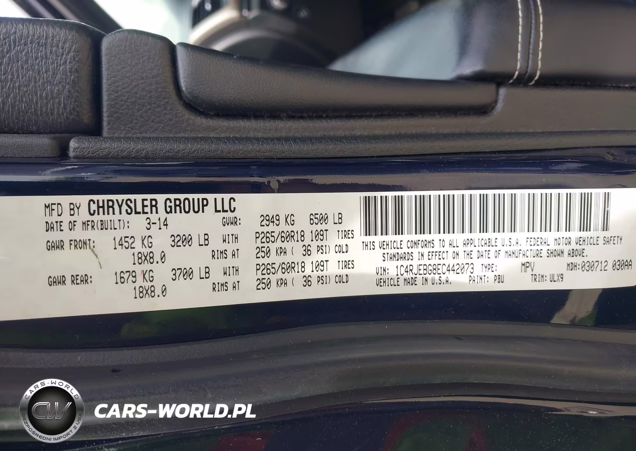 2014 Jeep Grand Cherokee Limited VIN:1C4RJEBG8EC442073 - 9