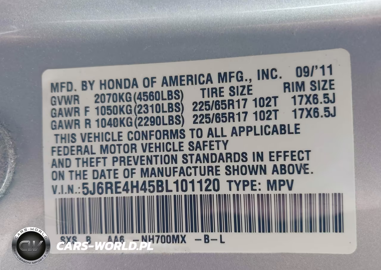 2011 Honda Cr-V Se VIN:5J6RE4H45BL101120 - 9