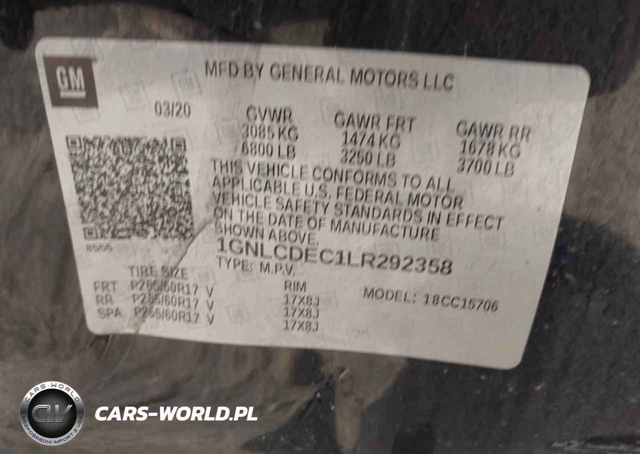 2020 Chevrolet Tahoe 2Wd Commercial Fleet VIN:1GNLCDEC1LR292358 - 9