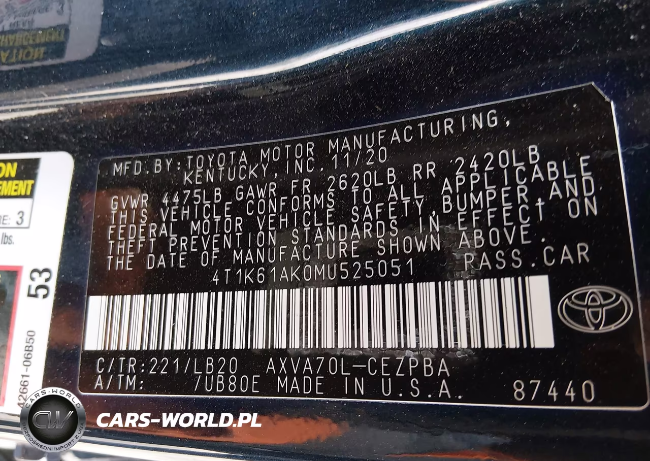 2021 Toyota Camry Xse VIN:4T1K61AK0MU525051 - 9