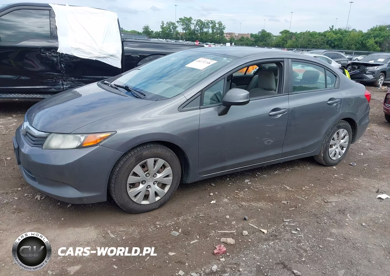 2012 Honda Civic Lx VIN:2HGFB2F55CH319897 - 2