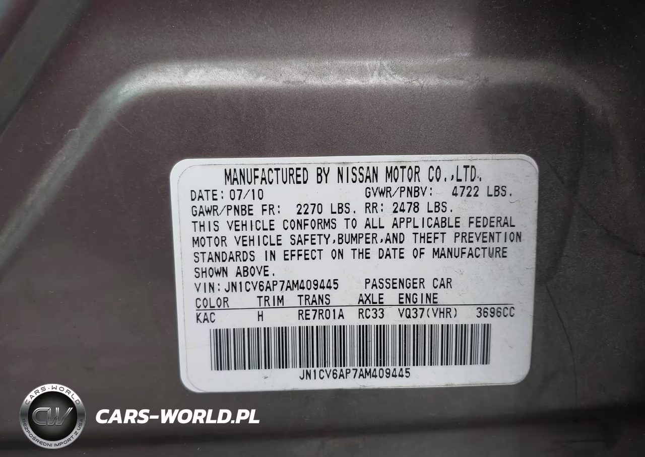 2010 Infiniti G37 Journey VIN:JN1CV6AP7AM409445 - 9