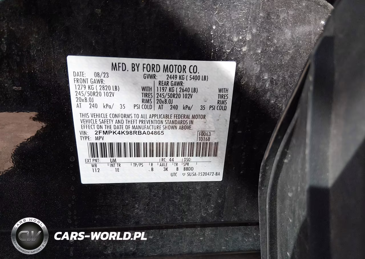 2024 Ford Edge Titanium VIN:2FMPK4K98RBA04865 - 9