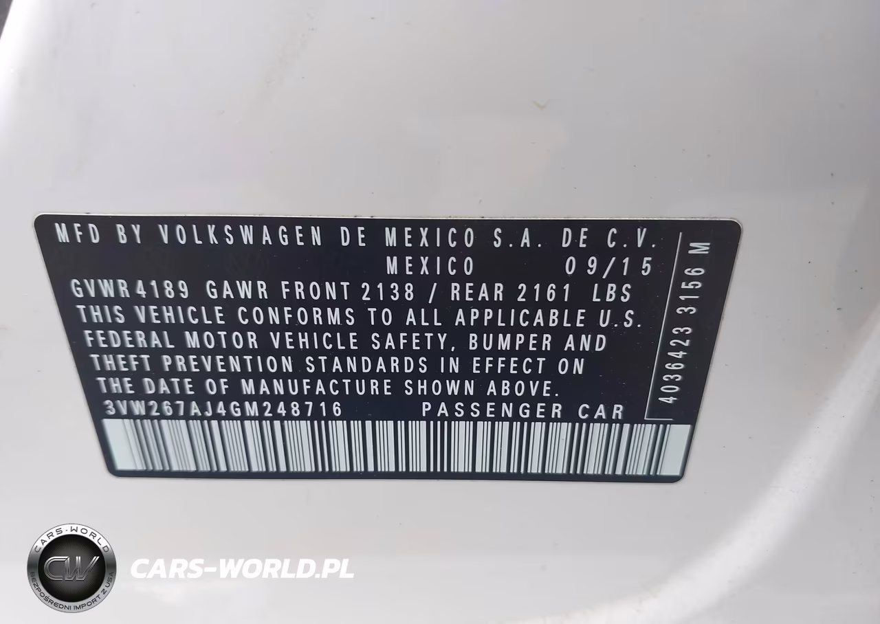 2016 Volkswagen Jetta 1.4T S VIN:3VW267AJ4GM248716 - 9